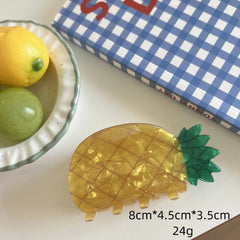 "Farmer's Market" Whimsical Acetate Fruit Clip Collection (3-4 Inch)