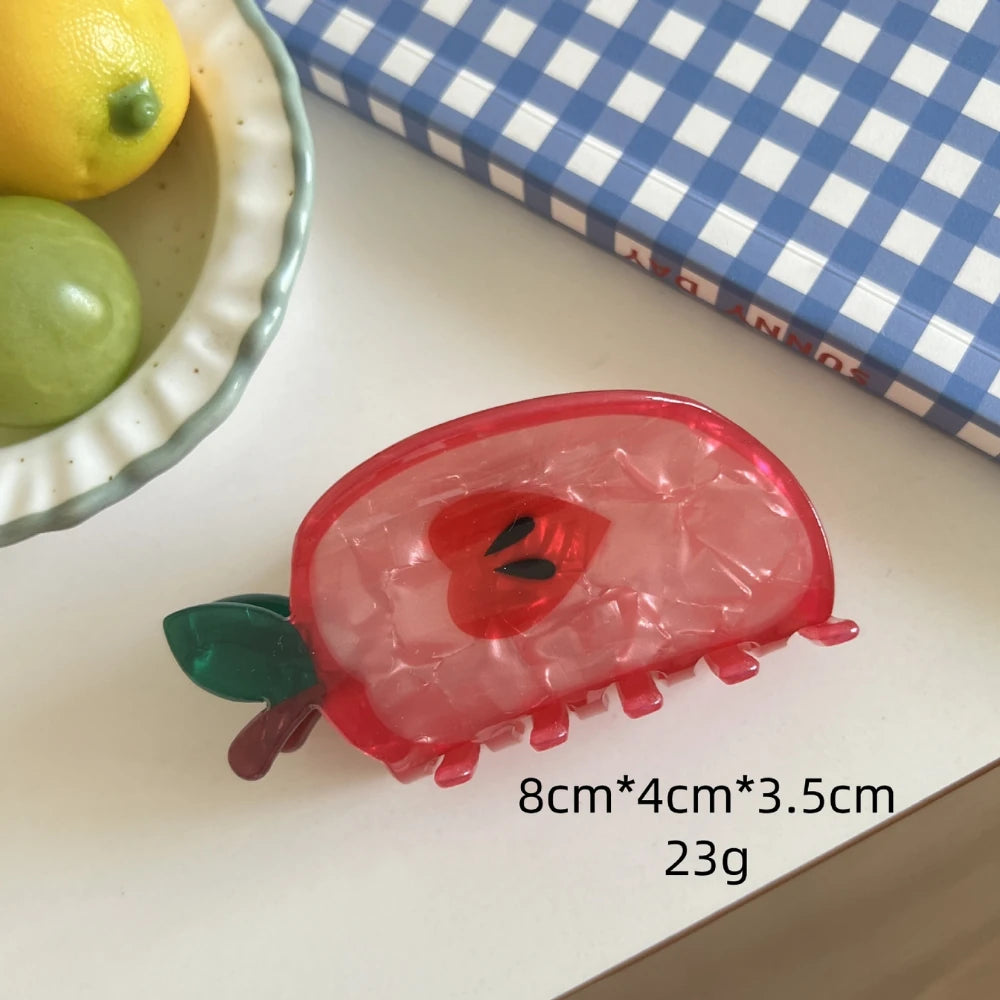 "Farmer's Market" Whimsical Acetate Fruit Clip Collection (3-4 Inch)