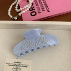 Pearl Lettering Jelly Hair Claw Clip - View 11 | TEVQA