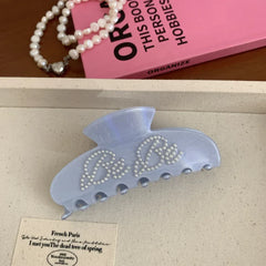Pearl Lettering Jelly Hair Claw Clip - View 11 | TEVQA