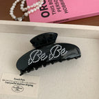 Pearl Lettering Jelly Hair Claw Clip - View 6 | TEVQA