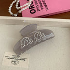 Pearl Lettering Jelly Hair Claw Clip - View 7 | TEVQA