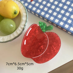 "Farmer's Market" Whimsical Acetate Fruit Clip Collection (3-4 Inch)