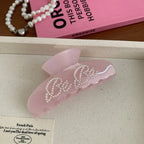 Pearl Lettering Jelly Hair Claw Clip - View 9 | TEVQA