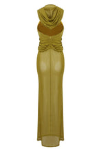 Ruched Maxi Dress with Headscarf - View 28 | TEVQA