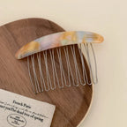 Classic Acetate French Hair Comb - 3.3 Inch Decorative Side Comb - TEVQA