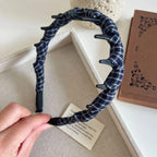 Plaid ruched headband - View 7 | TEVQA