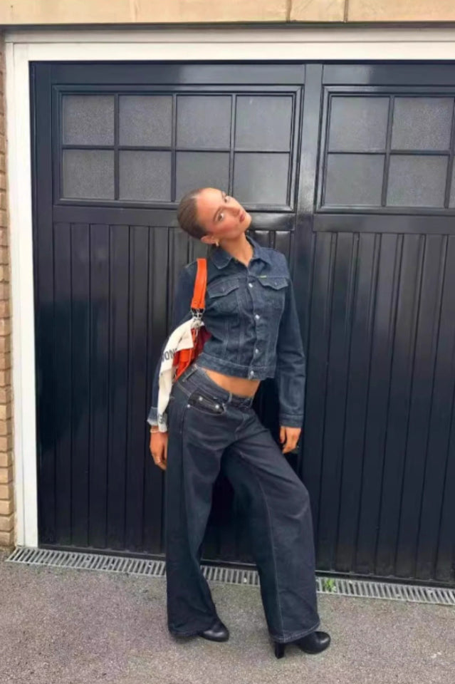 EDIKTED Raelynn Washed Low Rise Jeans | Dress In Beauty