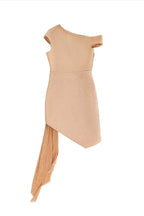 Asymmetric Rose Mini Dress - View 8 | TEVQA