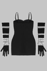 Brisbane Rhinestones Embellished Mini Dress | Dress In Beauty