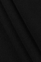 Metallic buckle belted mini dress with square neckline - View 10 | TEVQA