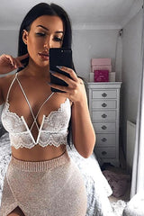 Lace Halter Sexy Lingerie Set - Dress In Beauty