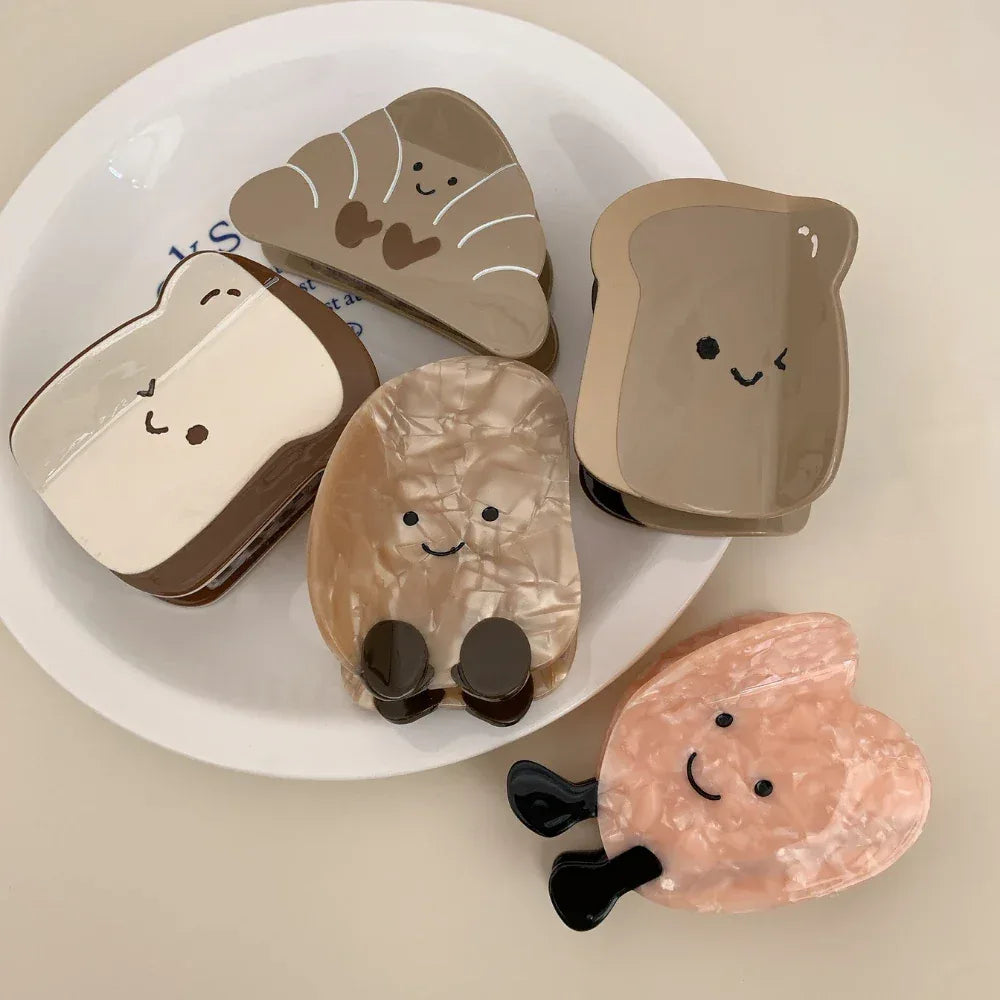 Whimsical "Kawaii" Foodie Acetate Clip Collection (3.2 Inch Avg) - TEVQA