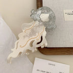 Large Acetate Jellyfish Hair Claw Clip - View 9 | TEVQA