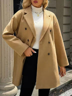 The Clara Classic Double-Breasted Coat - TEVQA