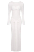 Strappy Long Sleeve Maxi Dress - TEVQA