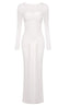 Strappy Long Sleeve Maxi Dress - TEVQA