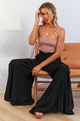 Basic High Waisted Flare Trousers | Dress In Beauty