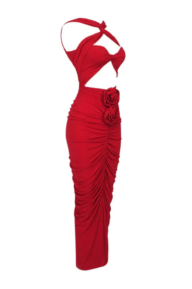Kelly Halter Neck Maxi Dress - View 19 | TEVQA