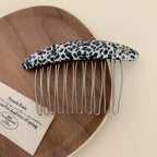 Classic Acetate French Hair Comb - 3.3 Inch Decorative Side Comb - TEVQA