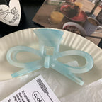 Acetate bow hair claw clip - View 7 | TEVQA