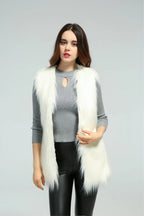 Shaggy Faux Fur Vest - View 6 | TEVQA