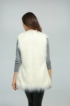 Shaggy Faux Fur Vest - View 8 | TEVQA