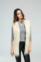 Shaggy Faux Fur Vest - View 9 | TEVQA