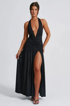 Elegant halter maxi dress - View 13 | TEVQA