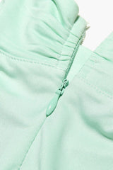 Camilla Pistachio Ruffle Cuff Mini Dress | Dress In Beauty