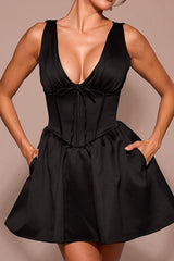 Emmeliette Satin Mini Dress | Dress In Beauty