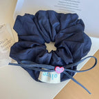 Oversized Soft Cotton Scrunchie - View 8 | TEVQA