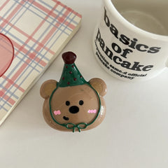 2.17 Inch Party Bear Acetate Hair Claw - Solid 34g Premium Clip