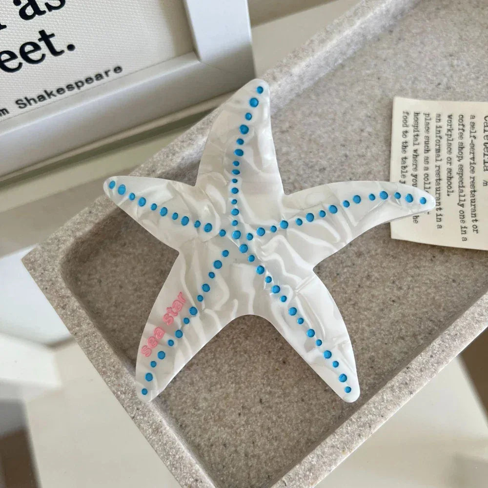 Acetate Starfish Hair Claw Clip - View 9 | TEVQA