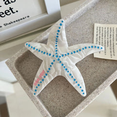 Acetate Starfish Hair Claw Clip - 3.7 Inch Coastal Design