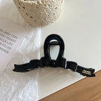 Jumbo Ribbon Bow Hair Claw Clip - View 7 | TEVQA