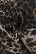 Leopard print halter neck maxi dress - View 8 | TEVQA