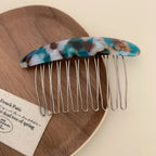 Classic Acetate French Hair Comb - 3.3 Inch Decorative Side Comb - TEVQA