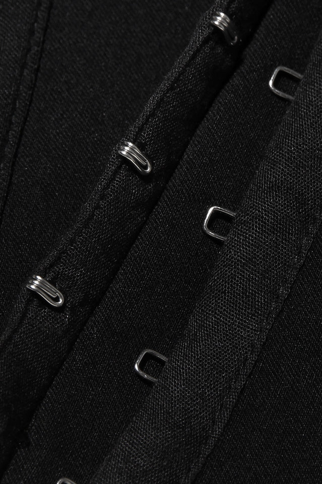 Black Faux Fur Trimmed Bustier | Dress In Beauty