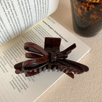 Large 4.3 Inch Bow Hair Claw Clip - View 7 | TEVQA