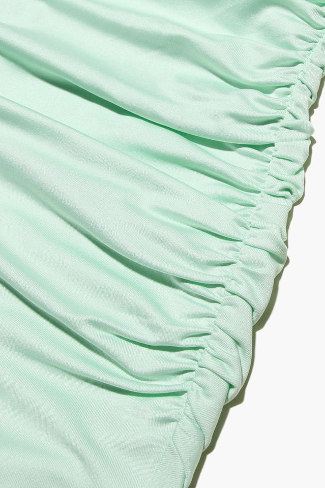Camilla Pistachio Ruffle Cuff Mini Dress | Dress In Beauty