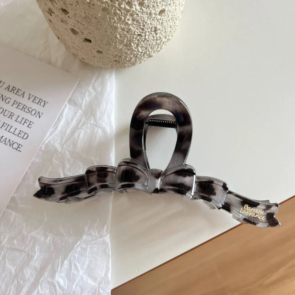 Jumbo Ribbon Bow Hair Claw Clip - View 13 | TEVQA