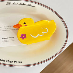 3.2 Inch Whimsical Animal Acetate Hair Claw - Solid 31g Premium Clip