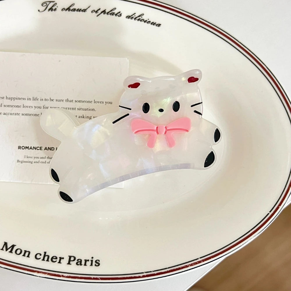 3.2 Inch Whimsical Animal Acetate Hair Claw - Solid 31g Premium Clip