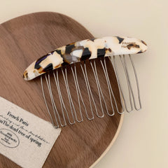Classic Acetate French Hair Comb - 3.3 Inch Decorative Side Comb