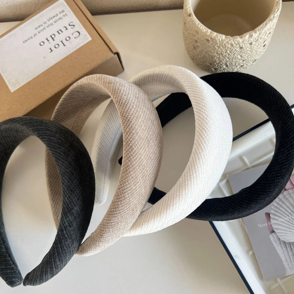 Statement Padded Headband - 1.6 Inch Volumizing Textured Lift