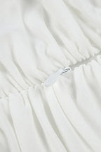 White long sleeve maxi dress with cowl neck - View 14 | TEVQA
