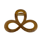 Translucent Infinity Loop Hair Claw Clip - 3.5 Inch Ultra-Lightweight Accessory - TEVQA