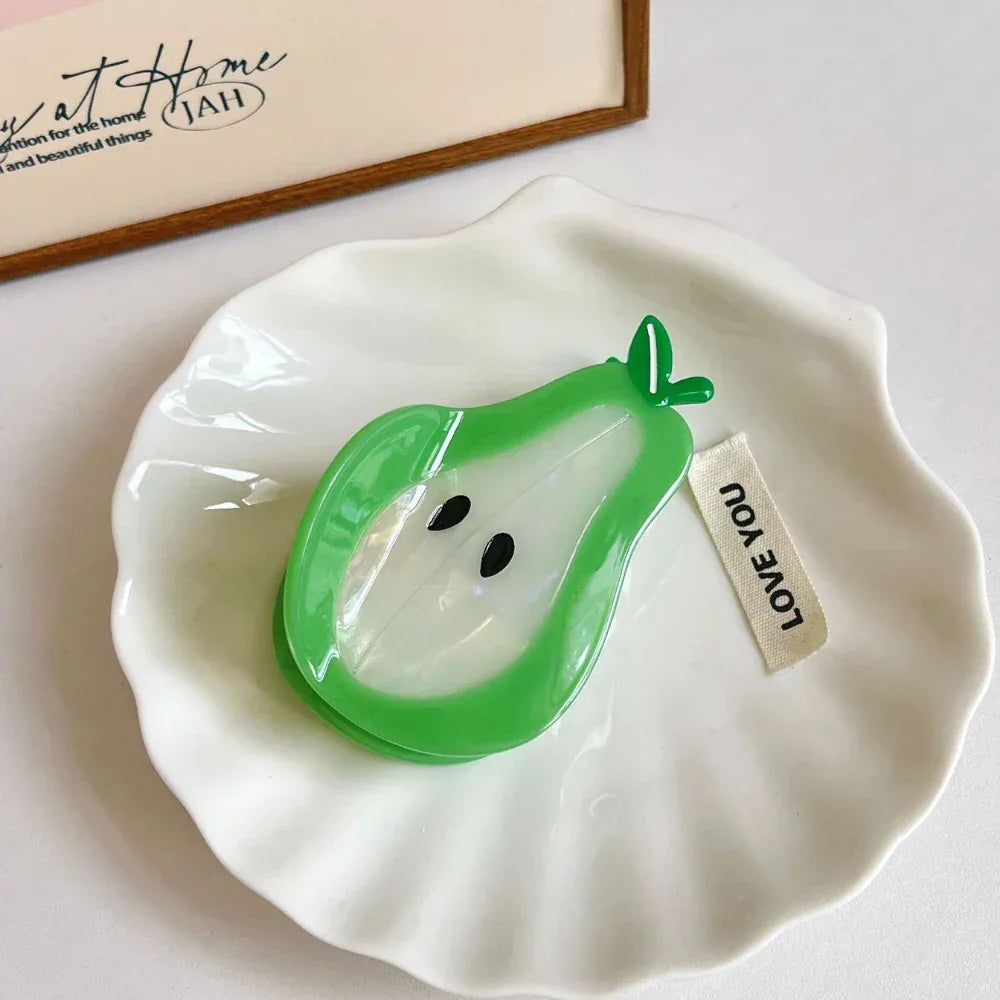 Foodie hair claw clip with fruit or snack design - View 7 | TEVQA