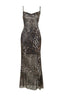 Leopard print halter neck maxi dress - View 6 | TEVQA